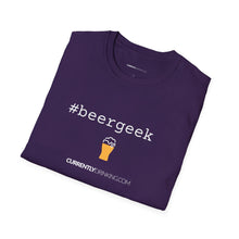 Load image into Gallery viewer, #beergeek Currently Drinking Unisex Softstyle T-Shirt w/QR Code