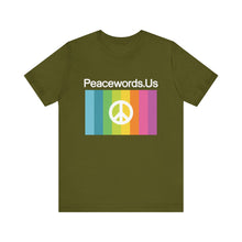 Load image into Gallery viewer, Peacewords Unisex Jersey Short Sleeve Tee - Creative Media Commerce