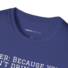 Load image into Gallery viewer, Can&#39;t Drink Bacon - Currently Drinking Unisex Softstyle T-Shirt - Creative Media Commerce