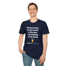 Load image into Gallery viewer, Best Beer In The World Currently Drinking Unisex Softstyle T-Shirt