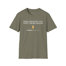 Load image into Gallery viewer, Can&#39;t Drink Bacon - Currently Drinking Unisex Softstyle T-Shirt - Creative Media Commerce