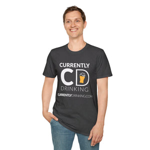 Currently Drinking Pint On Front Unisex Softstyle T-Shirt - Creative Media Commerce