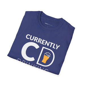 Currently Drinking Pint On Front Unisex Softstyle T-Shirt - Creative Media Commerce