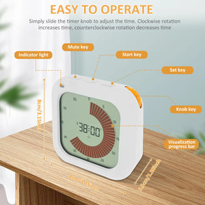Meditation Countdown Timer with 3 Alarm Modes - Creative Media Commerce