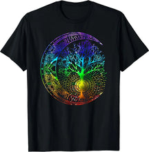 Load image into Gallery viewer, Mandala Moon Chakra Tree of Life T-Shirt - Creative Media Commerce