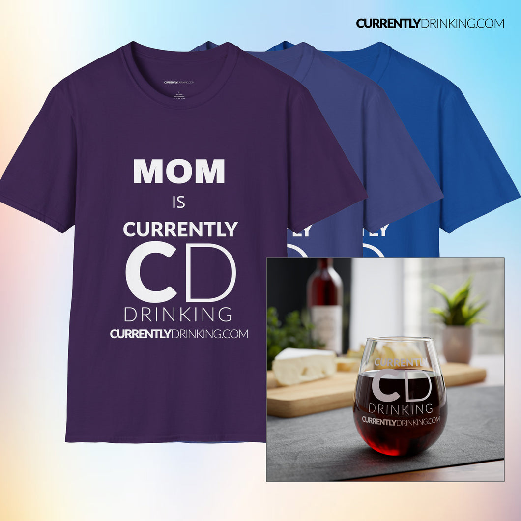 Mother's Day T-Shirt & Stemless Wine Glass - Creative Media Commerce