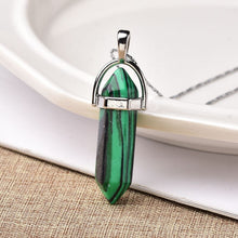 Load image into Gallery viewer, 1PC Natural Crystal Rose Quartz Crystal Point Pendant Mineral Jewelry Couple DIY Lovers Gifts For Men Women Jewelry Necklace - Creative Media Commerce