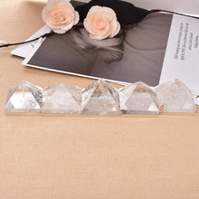Load image into Gallery viewer, Natural Crystal Clear Quartz Pyramid Quartz Healing Stone Chakra Reiki Crystal Point Tower Home Decor Meditation Ore Mineral - Creative Media Commerce