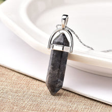 Load image into Gallery viewer, 1PC Natural Crystal Rose Quartz Crystal Point Pendant Mineral Jewelry Couple DIY Lovers Gifts For Men Women Jewelry Necklace - Creative Media Commerce