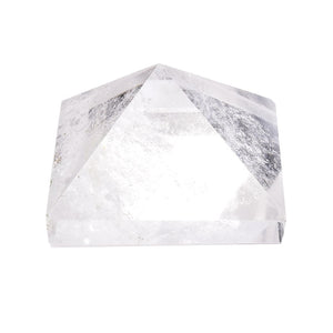 Natural Crystal Clear Quartz Pyramid Quartz Healing Stone Chakra Reiki Crystal Point Tower Home Decor Meditation Ore Mineral - Creative Media Commerce
