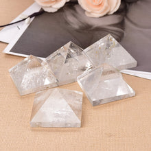 Load image into Gallery viewer, Natural Crystal Clear Quartz Pyramid Quartz Healing Stone Chakra Reiki Crystal Point Tower Home Decor Meditation Ore Mineral - Creative Media Commerce