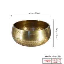 Load image into Gallery viewer, Nepal handmade Tibet Buddha sound bowl Yoga Meditation Chanting Bowl Brass Chime Handicraft music therapy Tibetan Singing Bowl - Creative Media Commerce