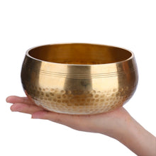 Load image into Gallery viewer, Nepal handmade Tibet Buddha sound bowl Yoga Meditation Chanting Bowl Brass Chime Handicraft music therapy Tibetan Singing Bowl - Creative Media Commerce