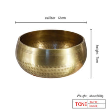 Load image into Gallery viewer, Nepal handmade Tibet Buddha sound bowl Yoga Meditation Chanting Bowl Brass Chime Handicraft music therapy Tibetan Singing Bowl - Creative Media Commerce