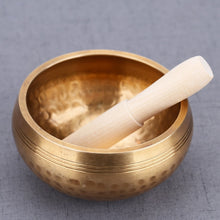 Load image into Gallery viewer, Nepal handmade Tibet Buddha sound bowl Yoga Meditation Chanting Bowl Brass Chime Handicraft music therapy Tibetan Singing Bowl - Creative Media Commerce
