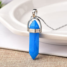 Load image into Gallery viewer, 1PC Natural Crystal Rose Quartz Crystal Point Pendant Mineral Jewelry Couple DIY Lovers Gifts For Men Women Jewelry Necklace - Creative Media Commerce