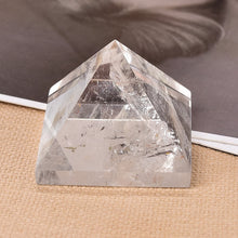 Load image into Gallery viewer, Natural Crystal Clear Quartz Pyramid Quartz Healing Stone Chakra Reiki Crystal Point Tower Home Decor Meditation Ore Mineral - Creative Media Commerce