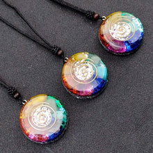 Load image into Gallery viewer, Orgonite Pendant Necklace Energy Generator Emf Protection Healing Crystal Sacred Geometry Chakra Necklaces Meditation Jewellry - Creative Media Commerce