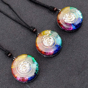 Orgonite Pendant Necklace Energy Generator Emf Protection Healing Crystal Sacred Geometry Chakra Necklaces Meditation Jewellry - Creative Media Commerce
