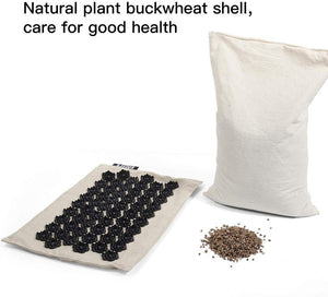 Organic Linen Acupressure Mat or Pillow or Set Yoga Meditation Mat Increase Blood Flow Neck &amp; Back Pain Relief - Creative Media Commerce