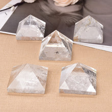 Load image into Gallery viewer, Natural Crystal Clear Quartz Pyramid Quartz Healing Stone Chakra Reiki Crystal Point Tower Home Decor Meditation Ore Mineral - Creative Media Commerce