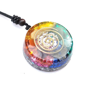 Orgonite Pendant Necklace Energy Generator Emf Protection Healing Crystal Sacred Geometry Chakra Necklaces Meditation Jewellry - Creative Media Commerce