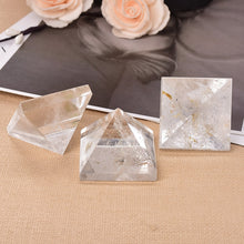 Load image into Gallery viewer, Natural Crystal Clear Quartz Pyramid Quartz Healing Stone Chakra Reiki Crystal Point Tower Home Decor Meditation Ore Mineral - Creative Media Commerce