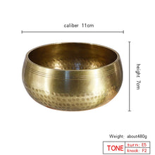 Load image into Gallery viewer, Nepal handmade Tibet Buddha sound bowl Yoga Meditation Chanting Bowl Brass Chime Handicraft music therapy Tibetan Singing Bowl - Creative Media Commerce