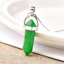 Load image into Gallery viewer, 1PC Natural Crystal Rose Quartz Crystal Point Pendant Mineral Jewelry Couple DIY Lovers Gifts For Men Women Jewelry Necklace - Creative Media Commerce