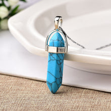 Load image into Gallery viewer, 1PC Natural Crystal Rose Quartz Crystal Point Pendant Mineral Jewelry Couple DIY Lovers Gifts For Men Women Jewelry Necklace - Creative Media Commerce
