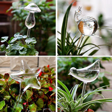 Load image into Gallery viewer, Houseplant Automatic Self Watering Glass Bird Watering Cans Flowers Plant Decorative Clear Glass Watering Device 12 Shapes - Creative Media Commerce