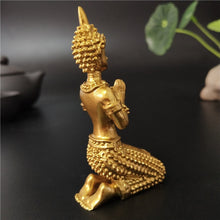 Load image into Gallery viewer, Golden Meditation Buddha Statue Thailand Buddha Sculptures Figurines Resin Crafts Ornament For Home Garden Flowerpot Decoration - Creative Media Commerce