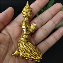 Load image into Gallery viewer, Golden Meditation Buddha Statue Thailand Buddha Sculptures Figurines Resin Crafts Ornament For Home Garden Flowerpot Decoration - Creative Media Commerce