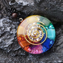 Load image into Gallery viewer, Orgonite Pendant Necklace Energy Generator Emf Protection Healing Crystal Sacred Geometry Chakra Necklaces Meditation Jewellry - Creative Media Commerce