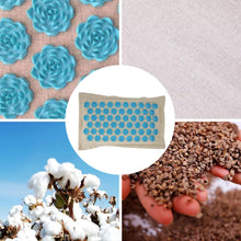 Load image into Gallery viewer, Organic Linen Acupressure Mat or Pillow or Set Yoga Meditation Mat Increase Blood Flow Neck &amp; Back Pain Relief - Creative Media Commerce