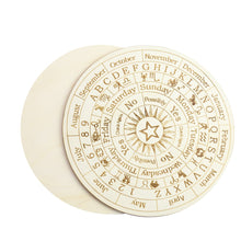 Load image into Gallery viewer, Wooden Twelve Constellation Divination Pendulum Board Sign Home Decor Star Sun Moon Altar Message Board Meditation Coaster Craft - Creative Media Commerce