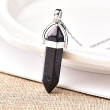 Load image into Gallery viewer, 1PC Natural Crystal Rose Quartz Crystal Point Pendant Mineral Jewelry Couple DIY Lovers Gifts For Men Women Jewelry Necklace - Creative Media Commerce