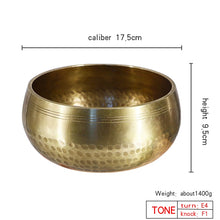 Load image into Gallery viewer, Nepal handmade Tibet Buddha sound bowl Yoga Meditation Chanting Bowl Brass Chime Handicraft music therapy Tibetan Singing Bowl - Creative Media Commerce
