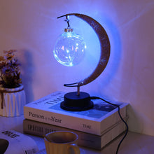 Load image into Gallery viewer, USB LED Moon Sepak Takraw Lamp Line Rattan Handmade Hemp Rope Wrought Iron Night Light Home Decoration Sleeping Lantern Light - Creative Media Commerce