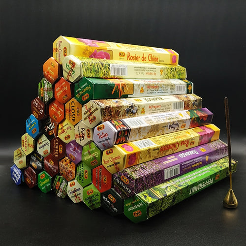 T 56 Fragrances India Incense Stick Handmade Aromatherapy Sticks 20 Sticks Per Box Sandalwood Lavender Meditation Incenses - Creative Media Commerce